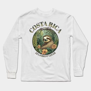 Pura Vida Paradise: Spot Adorable Sloths in Costa Rica Long Sleeve T-Shirt
